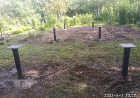 Возведение фундамента на винтовых сваях