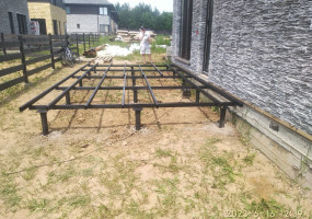 Фундамент для пристройки дома