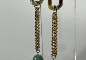 серьги амазонит