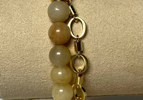 браслет жёлтый опал